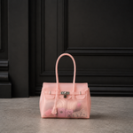 Mini sac à main Jelly Firkin coloris Blush rose poudré, vue de face